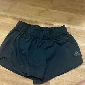 black adidas shorts